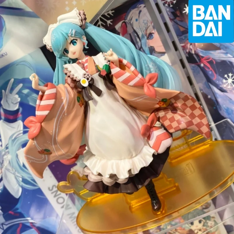 18cm In Stock Banpresto Ichiban Kuji Hatsune Miku Snow Miku ~2024~Second Season A Prize Anime Figure Pvc Model Collectible Toys