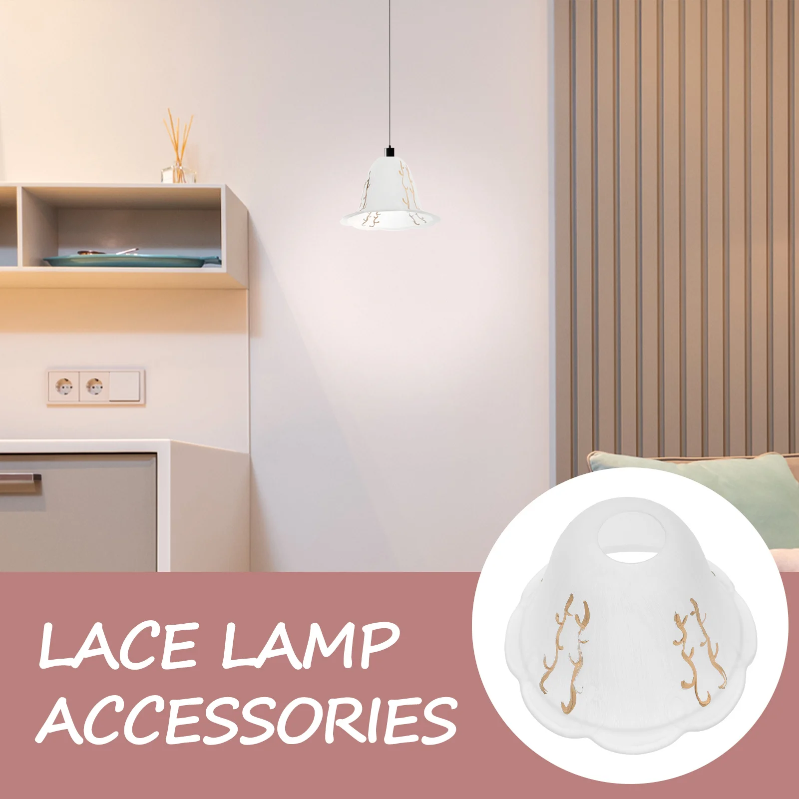 

Replacement Glass Lamp Shade for Pendant Light Ceiling Floor Lamp Smooth Hard Lightweight Easy Install Home Decor Upgrade