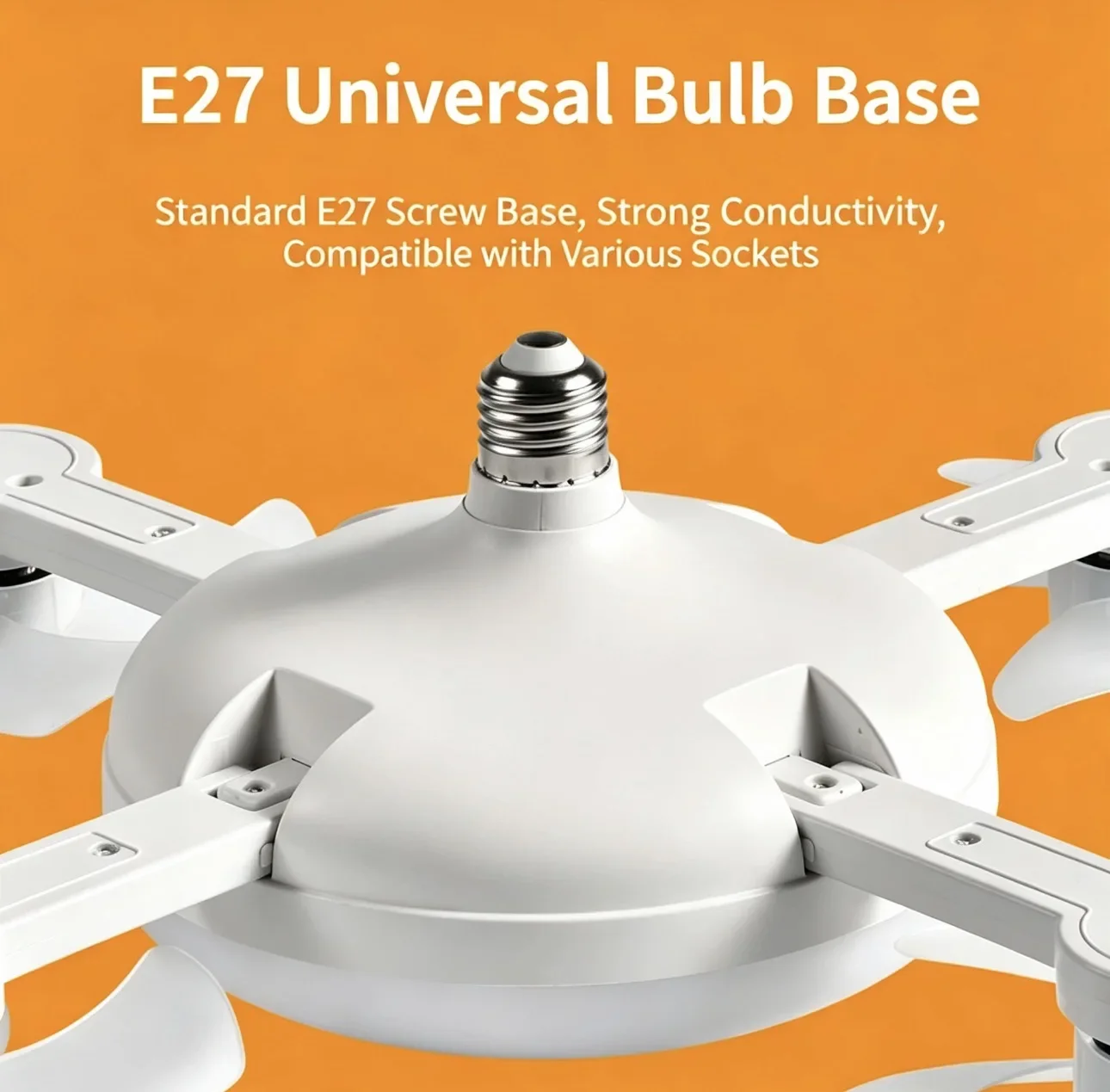 E27 Ceiling Fan Light Creative Drone Shaped LED Fan Lights Remote Control Dimming Silent Living Room Bedroom Home Electric Fans