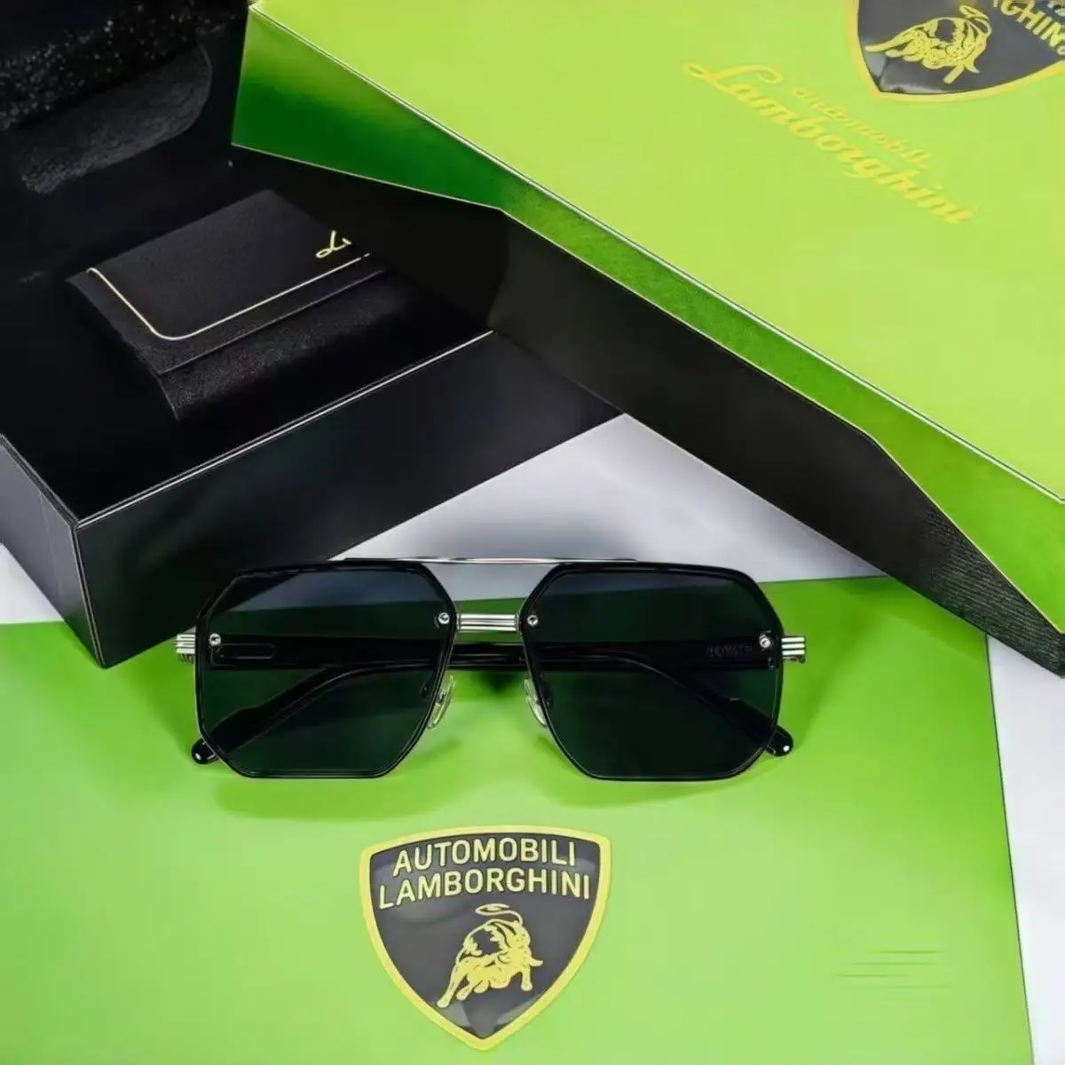 

For Lamborghini limited Edition high-end UV and blue light protective sunglasses, fashionable and seamless business sunglasses