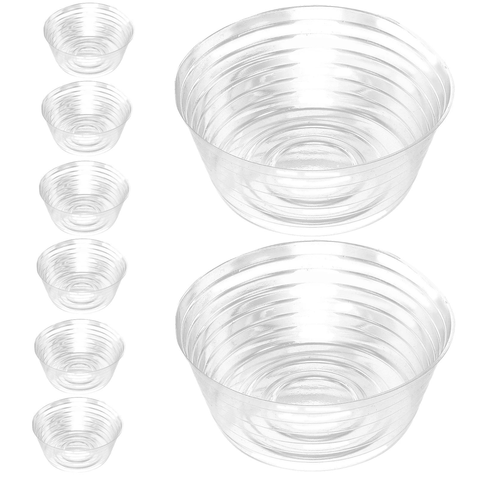 

10pcs Flowerpot Waterproof Liner Trays Durable Plastic Anti-Overflow Saucer for Ceramic Clay Pots Large Nursery Planter Drip