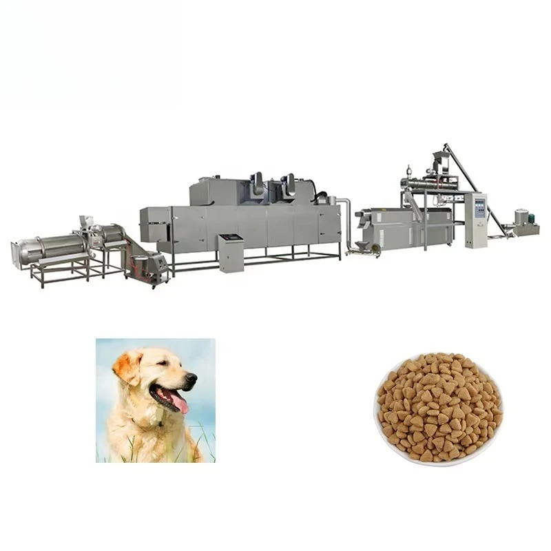 High Productivity Fully Automatic Dry Pet Food Extruder Machine New Condition for Dog Food Production Line Animal Feed Making