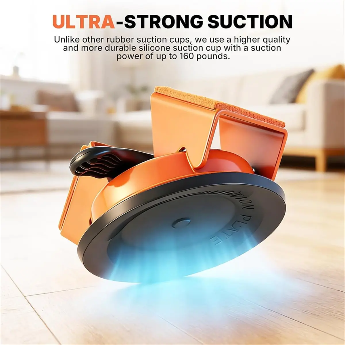 giftnew Floor Fixer Tool Heavy Duty 45°Striking Floor Repair Tool Made of Iron & Enhanced Suction Cup