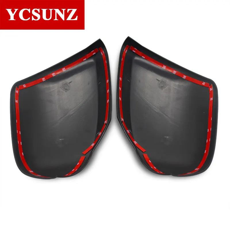 ABS Mirror Cover For Mitsubishi L200 Triton 2019 2020 2021 Pajero Sport Montero Sport Chrome Black YCSUNZ