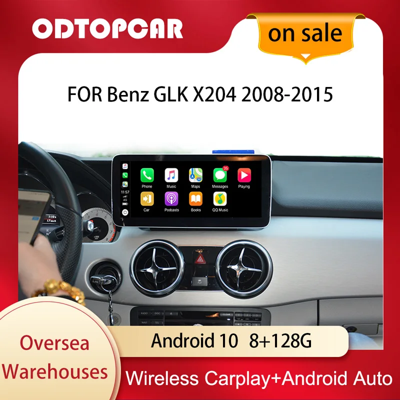 

Odtopcar Multimedia 8+128G For Benz GLK X204 2008-2015 Android 11 GPS Navi Android Auto Carplay Upgrade IPS Touchscreen 4G WIFI