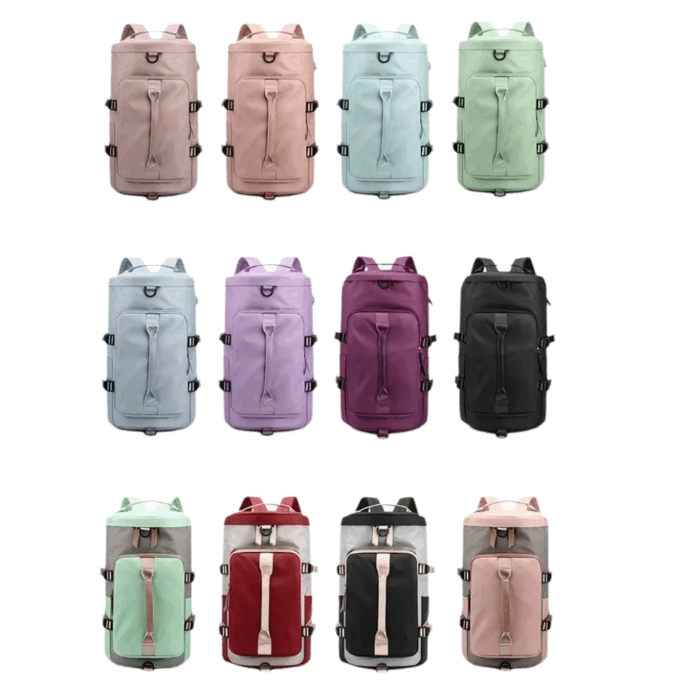 Multifunctional Travel Luggage Bag Large Capacity Handheld Sports Fitness Bag Dry Wet Separation Lightweight Travel Backpack