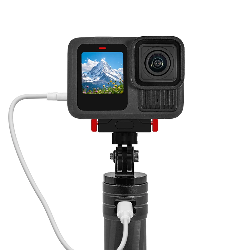 Universal Magnetic Quick-Release Base for GoPro 12 11 10 9 8 7 Mini Max Action Camera Stand Mount 1/4" ARRI Tripod Bracket view 5