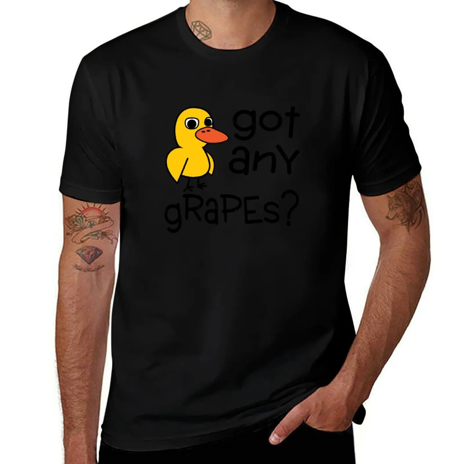 

Got Any Grapes - The Duck Song T-Shirt t shirts cotton 100% cotton t shirts high quality t shirts for man cotton T-Shirt