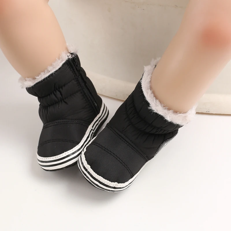 0-18M Winter Neue Baby Weichsohlen Warme Dicke Schneestiefel Bequeme Alltags-Freizeitschuhe für Säuglinge und Kleinkinder – Detail 9