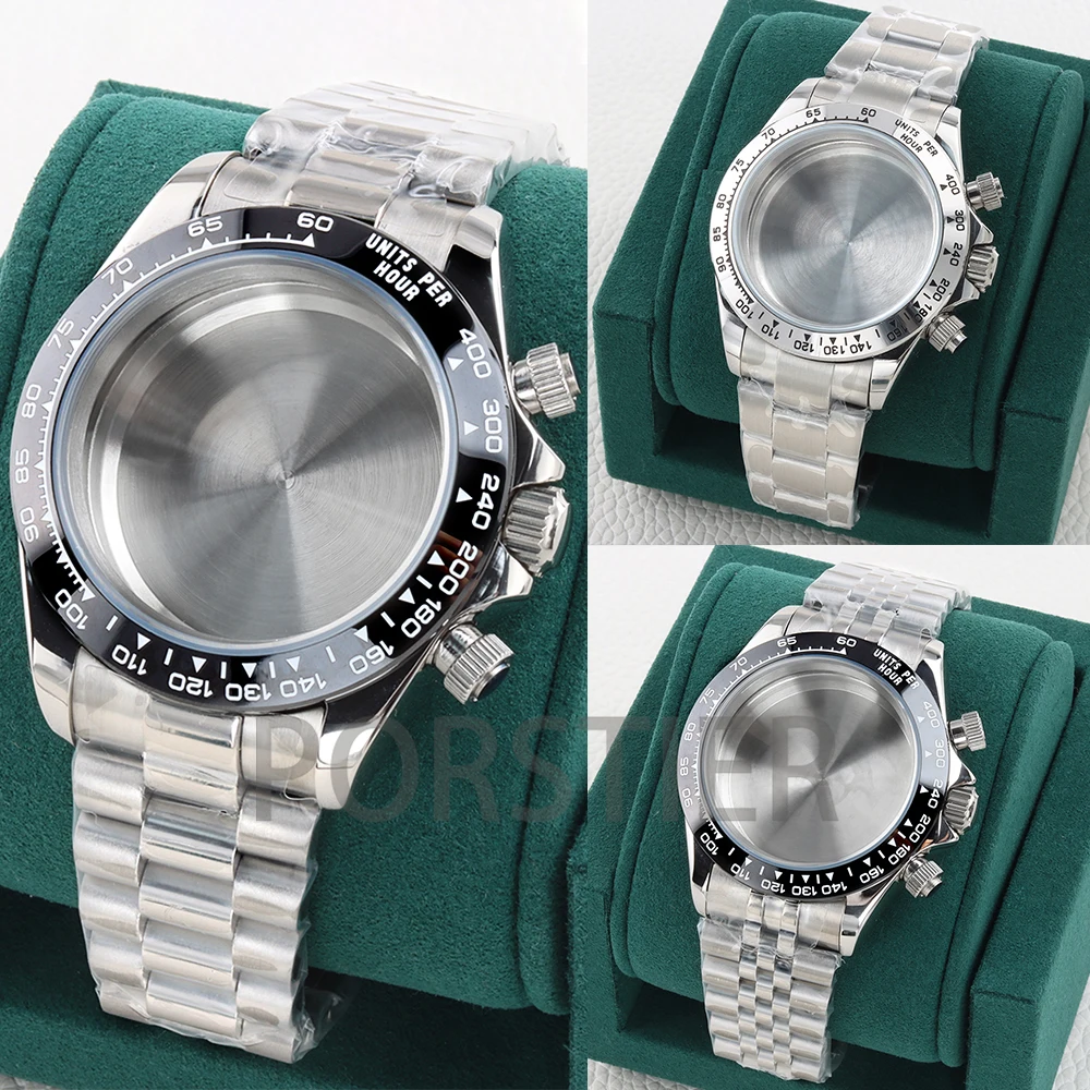 

VK63 40mm Watch Case Stainless Steel 10ATM Waterproof for Daytona VK63/VK64 Movement 29mm Dial Oyster/Jubilee/Presidential Strap