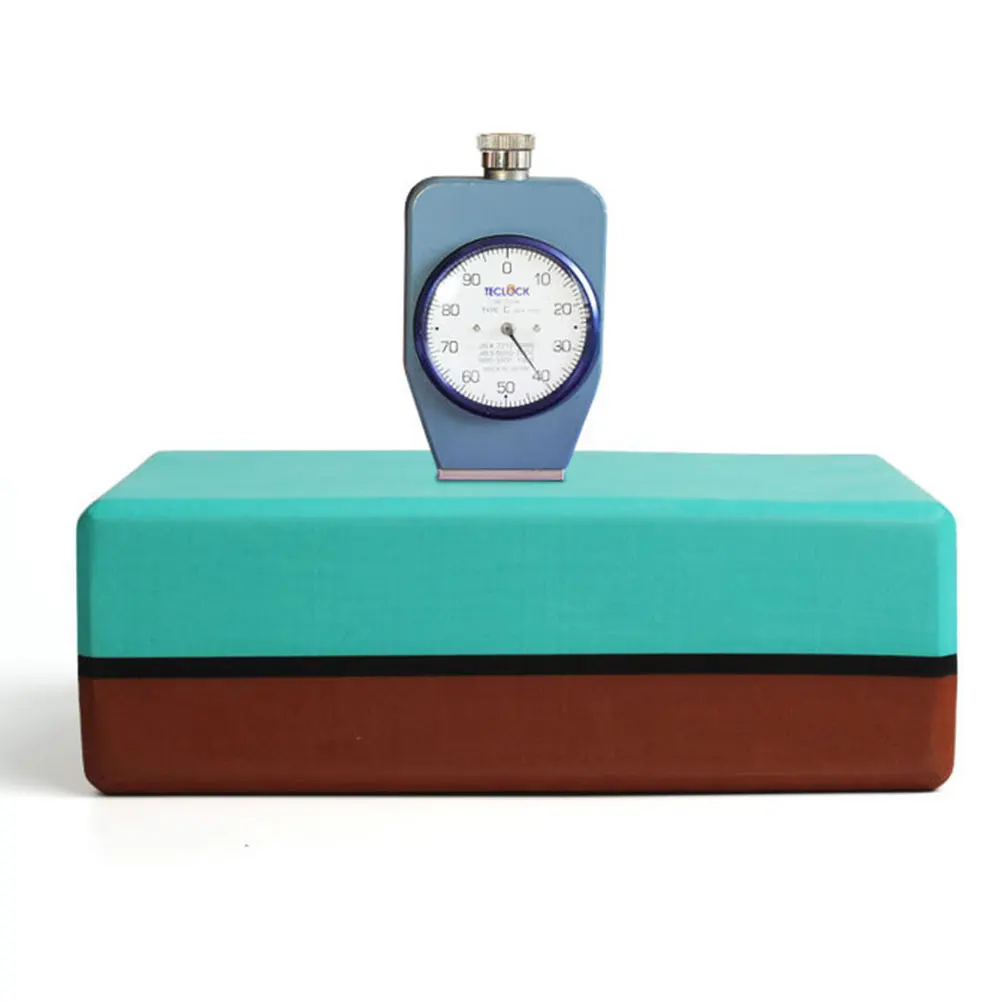 

2pcs Double Colored Yoga Bricks High Density EVA Block Sports Exercise Fitness Gym Workout Stretching Aid (Blue + Dark B