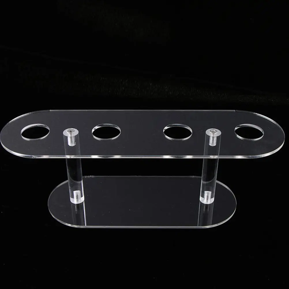 1Pcs Ice Cream Cone Display Rack Acrylic 4-Slot Holder Stable Cone Display Stand Suitable for Birthday Christmas Parties Outdoor