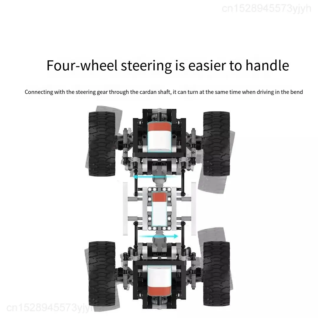 Youpin ONEBOT Интеллектуальный вездеходный четырехколесный привод джип автомобиль сборные блоки для мальчиков высокоскоростной сброс версия