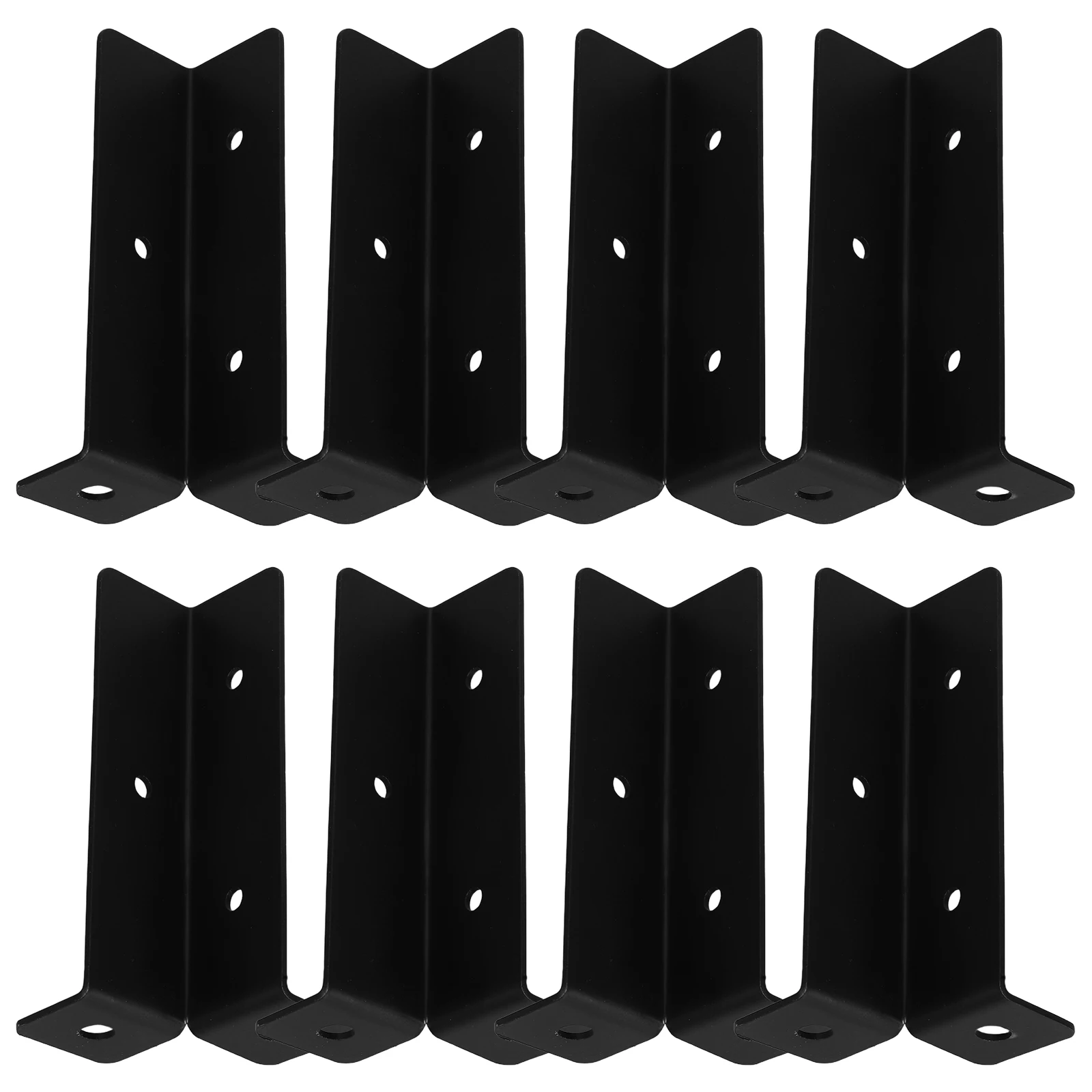 

8 Pcs Frame Bottom Plate Fence Post Brace Floor Support Bracket for Wood Mailbox Column Outdoor Sturdy Reliable Easy