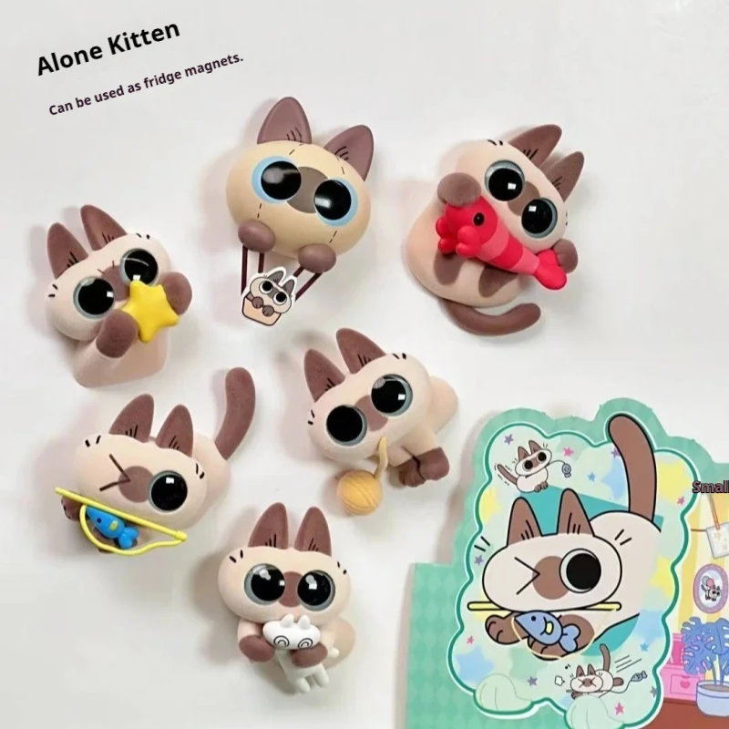 Nieuwe Siamese Kat Azuki Azukisan Healing Moment Serie Blind Box Koelkast Magneet Bureau Ornament Anime Figuur Speelgoed Kid Gift Speelgoed