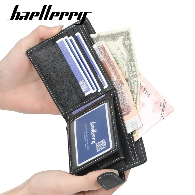 Portafogli da uomo in vera pelle di nuovo arrivo con portamonete porta soldi porta carte di credito porta carte di credito per uomo