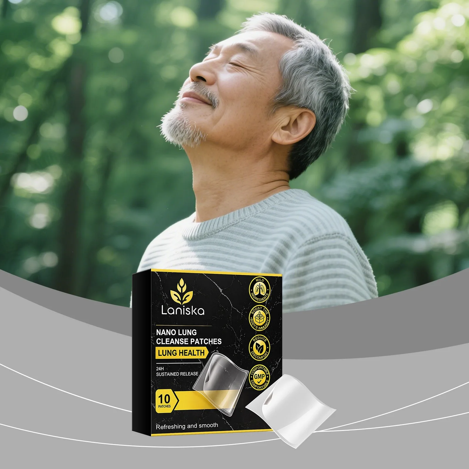 Plant-Based Body Care Patches With Natural Extracts For Air Refreshment And Breathability
