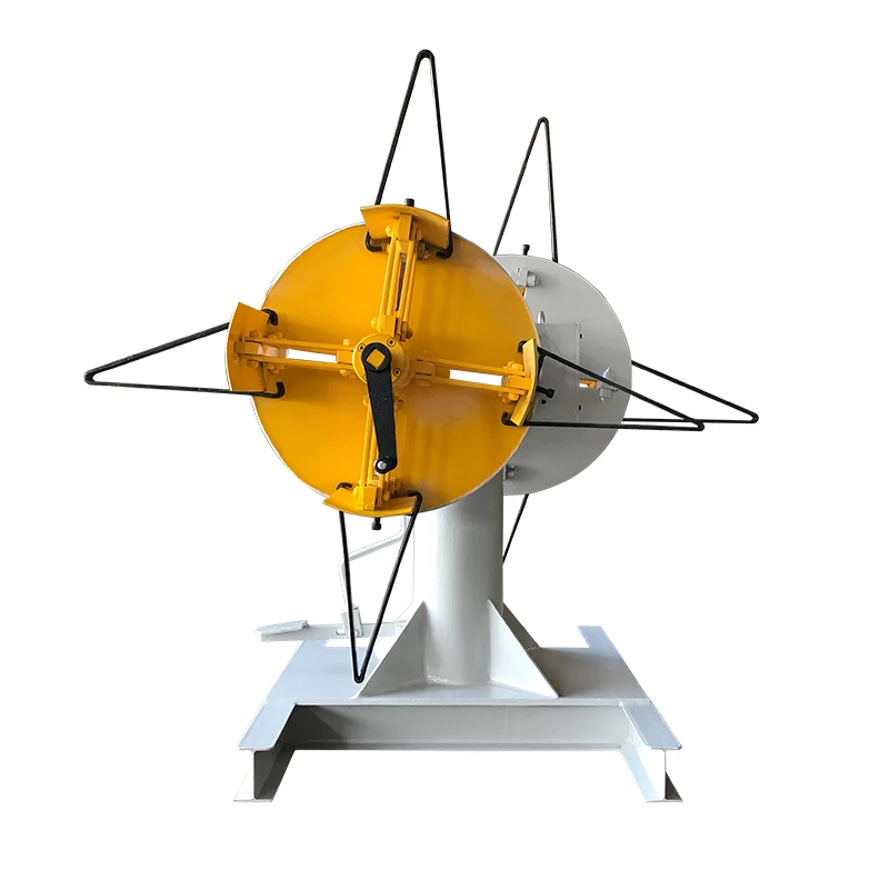 

High Production Efficiency Double Head Coil Uncoiler/Decoiler Machine for Steel Packaging Sheet New Condition Motor Core