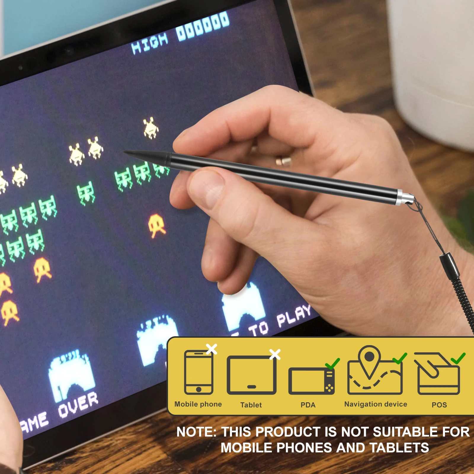 

3Pcs Resistive Pen for Resistive Screens Navigator Pos Game Consoles Accurate Control No Fingerprint Marks Tablet Pen