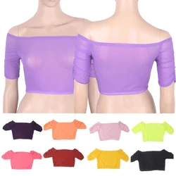 Belly Dance Clothing Women Sexy Top See Through Belly Dance Elastic Top Class Wear Accessories Costumes Carnival Outfit
