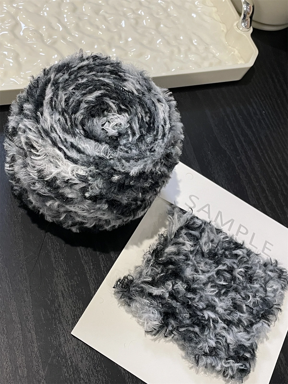 100g Colored Space-dyed Fur Ya - Woven Scarf Blanket 评论和价格