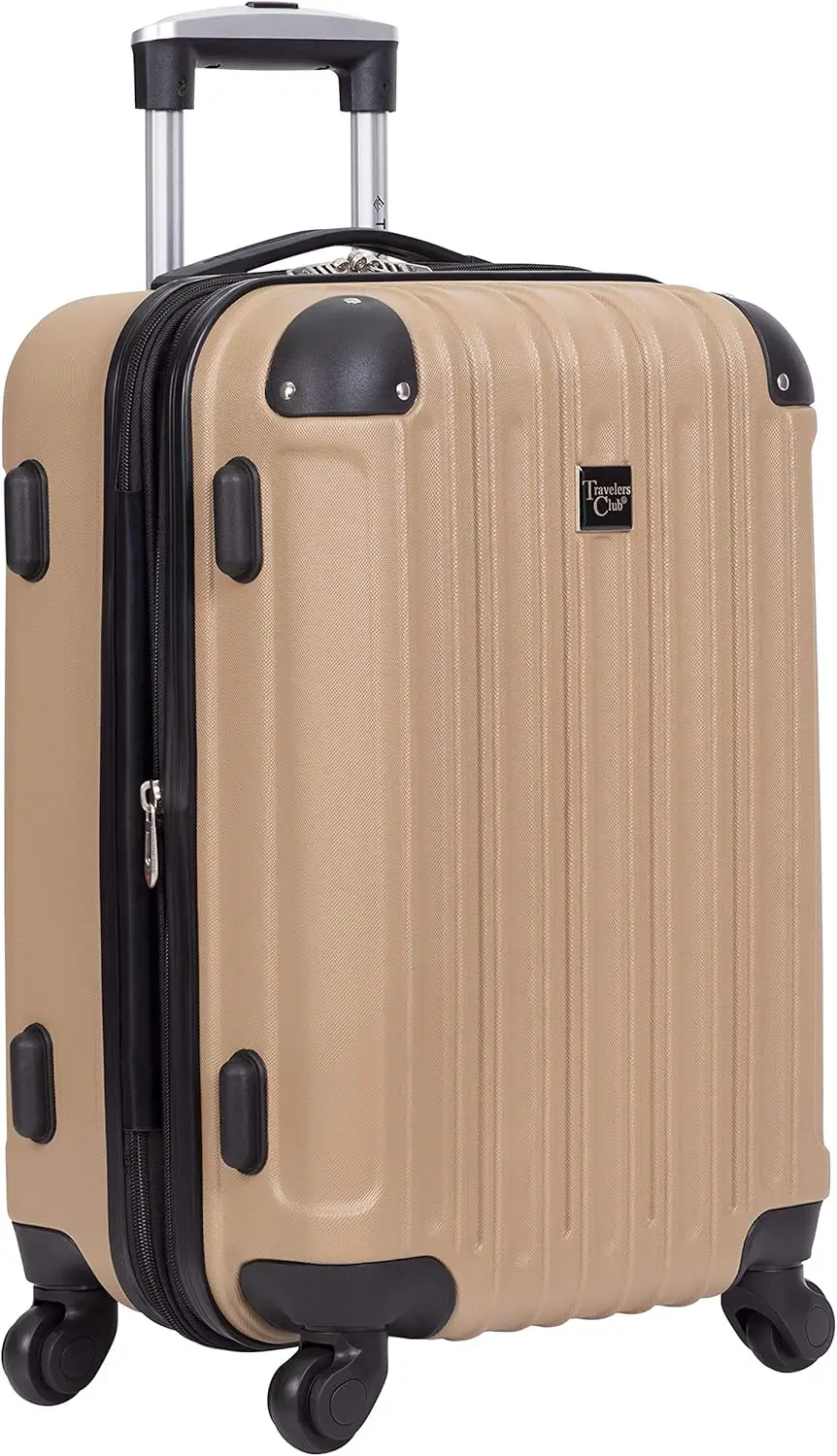 Ensemble de bagages Midtown Hardside pour voyage, beige, ensemble de 4 pièces