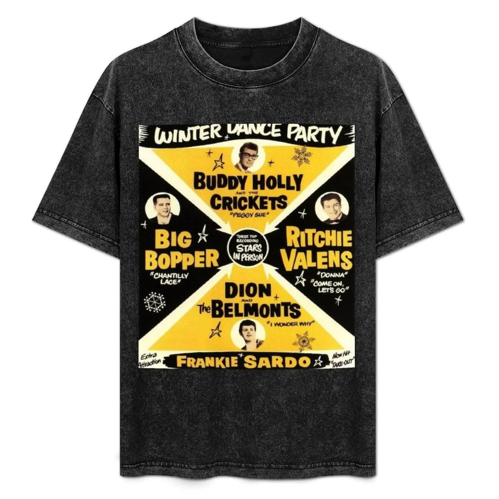 

Winter Dance Party 1959 T-Shirt kawaii clothes summer tops oversized graphic tee oversized t shirt men