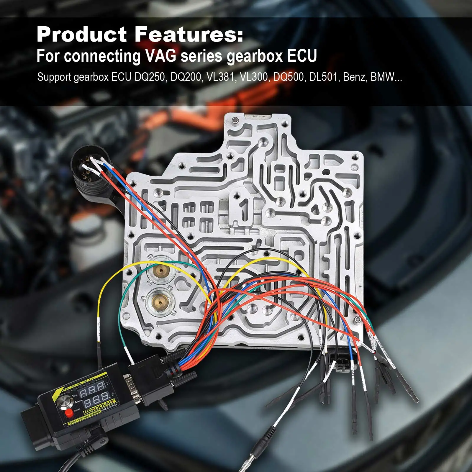 GODIAG GT107+ GT107 Plus DSG Plus Gearbox Data Adapter For Benz/BMW DQ250 DQ200 VL381 VL300 DQ500 DL501