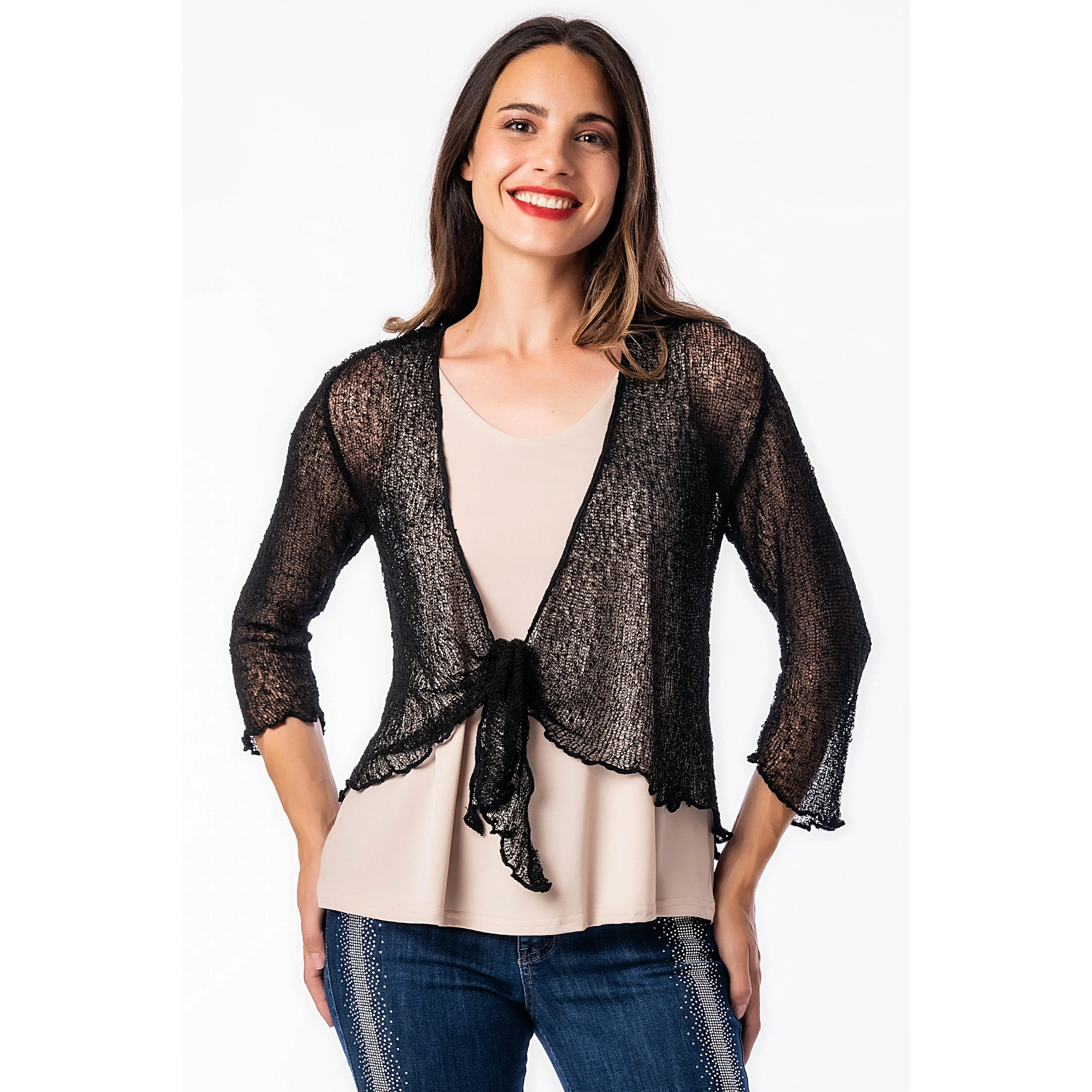 Top Bolero – Masquenada - Torera Color Negro - Talla Unica