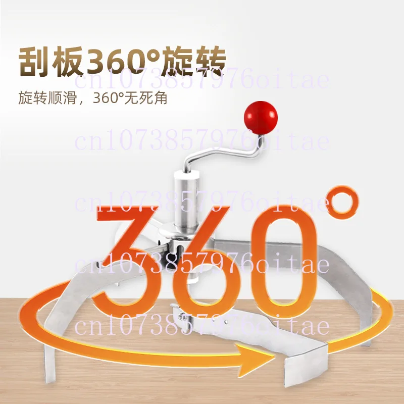 Manual Hand Cranked Crepe Maker Stainless Steel Home Pancake Machine Pancake Fruit Batter Spreader Tool - view 2