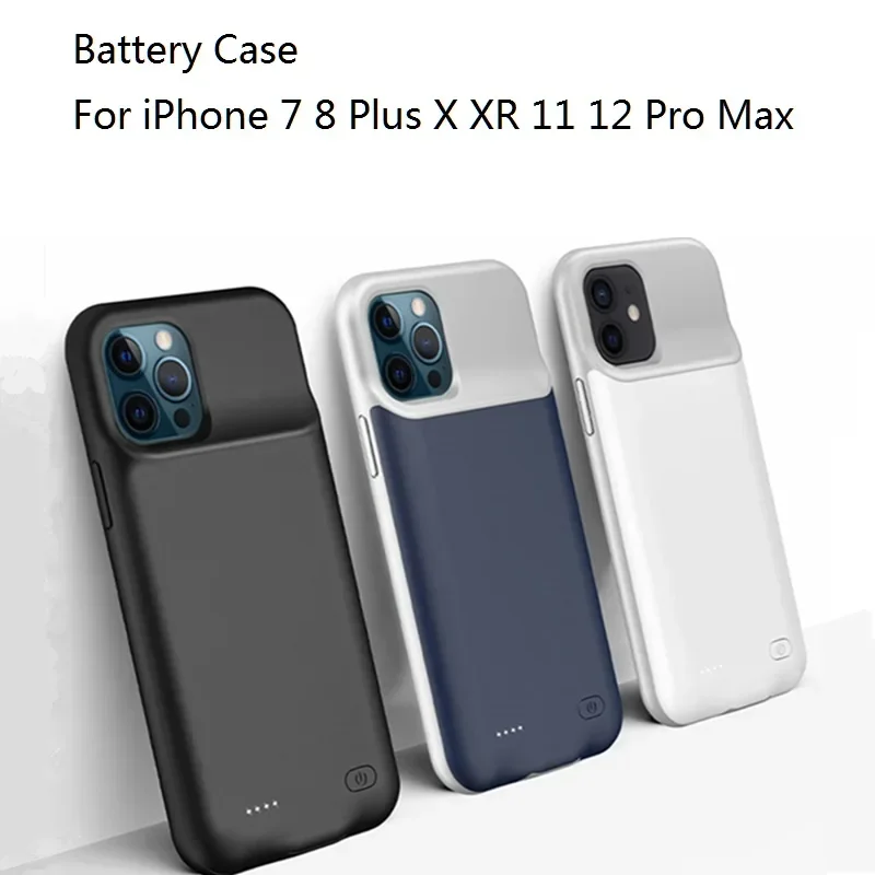 For IPhone 6 6S 7 8 Plus X XS Max XR SE 2020 Battery Charger Cases Power Bank for IPhone 11 12 Pro Max Extenal Battery PowerBank