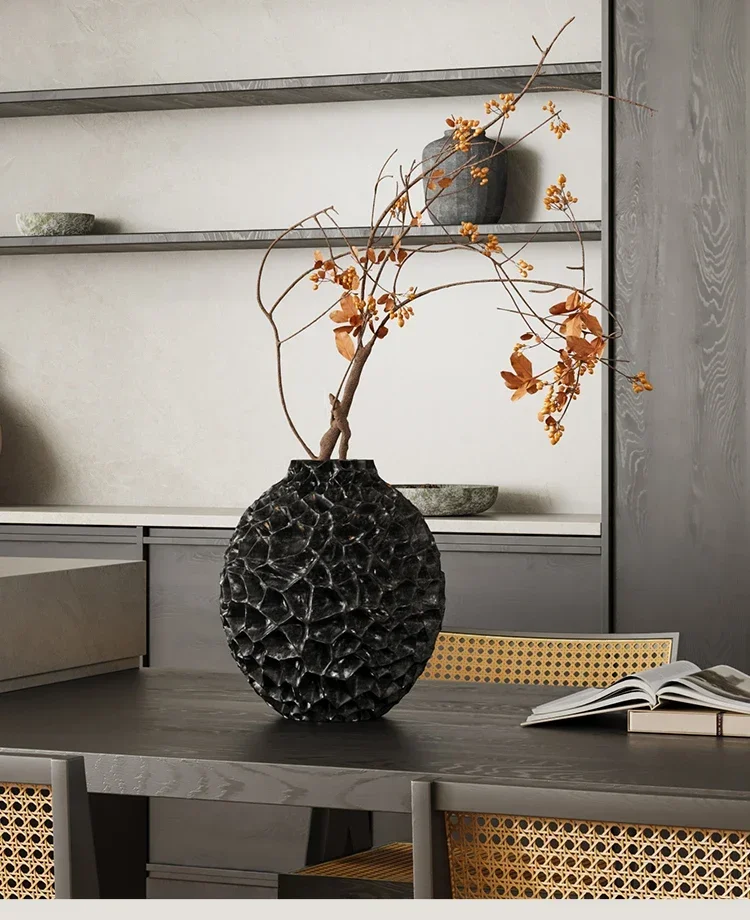 

Room Aesthetic Decor Honeycomb Texture Creative Vase Desk Decoration Artificial Flower Decorative Flower Arrangement Floral Vase