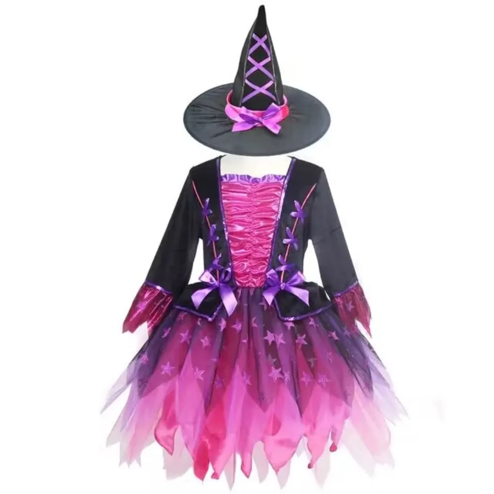 

Girls Light-up Witch Halloween Costumes Kids Fancy Dress Set Kids clothes girls