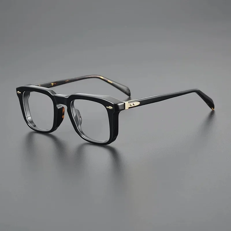 

American Square Frame Thickened High-density Acetate Glasses Men Brand Eyeglasses Designer Eyewear Clear Lens Spectacles Oculos