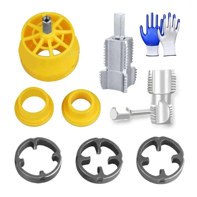 

Thread Maker Tool Set Plastic Pipe Threading Mold Set Plumbing Threading Tool