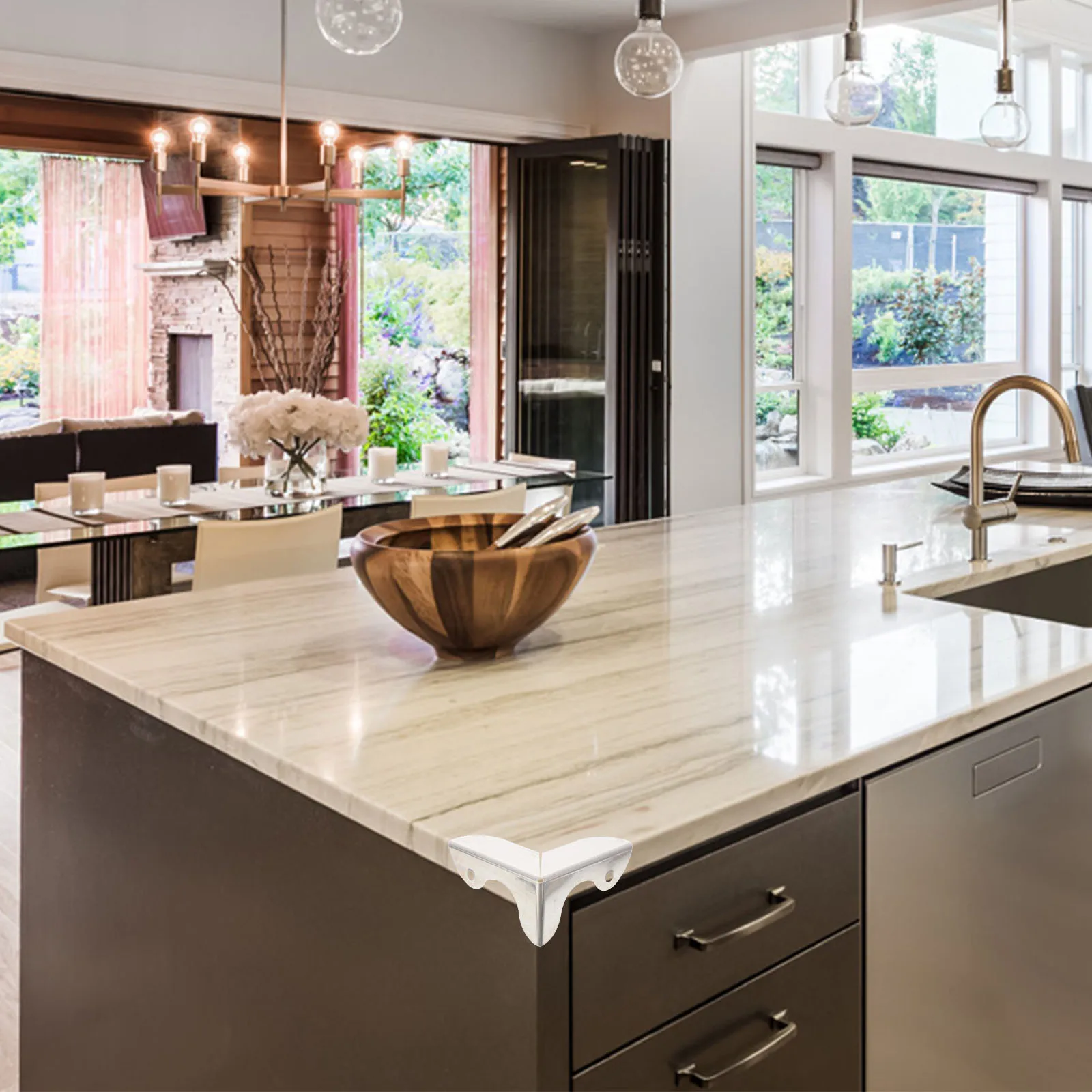 

16Pcs Iron Corner Protectors Vintage Box Guards Decorative Edge Covers for Jewelry Cabinet Craft Projects Sturdy Metal