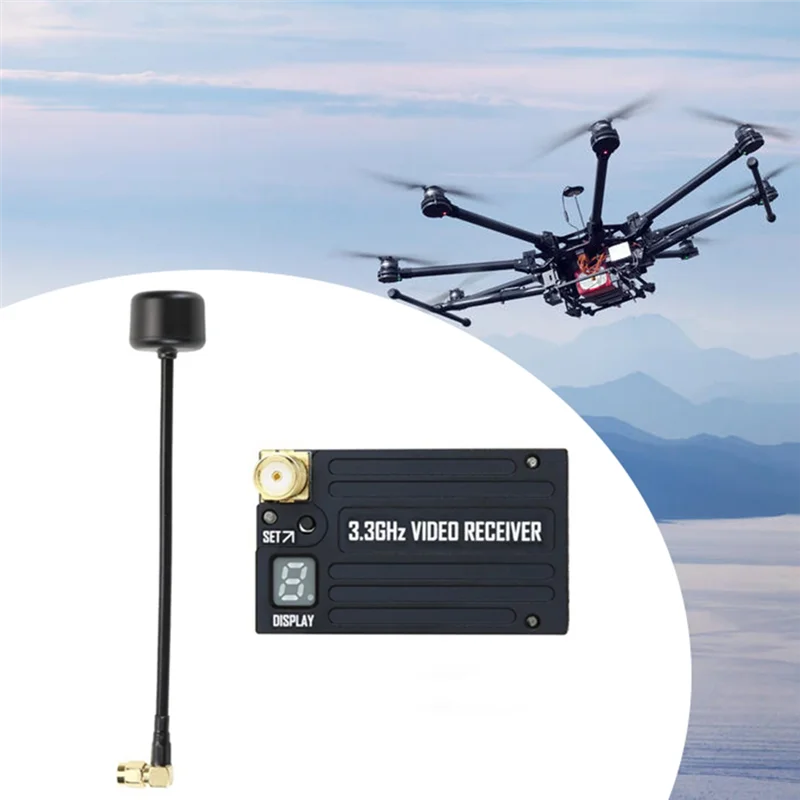 Gafas New-3.3G 4W, módulo VRX, receptor de vídeo CVBS PAL/NTSC, compatible con banda A de 3,3 Ghz, gafas de vídeo Andb Forfpv