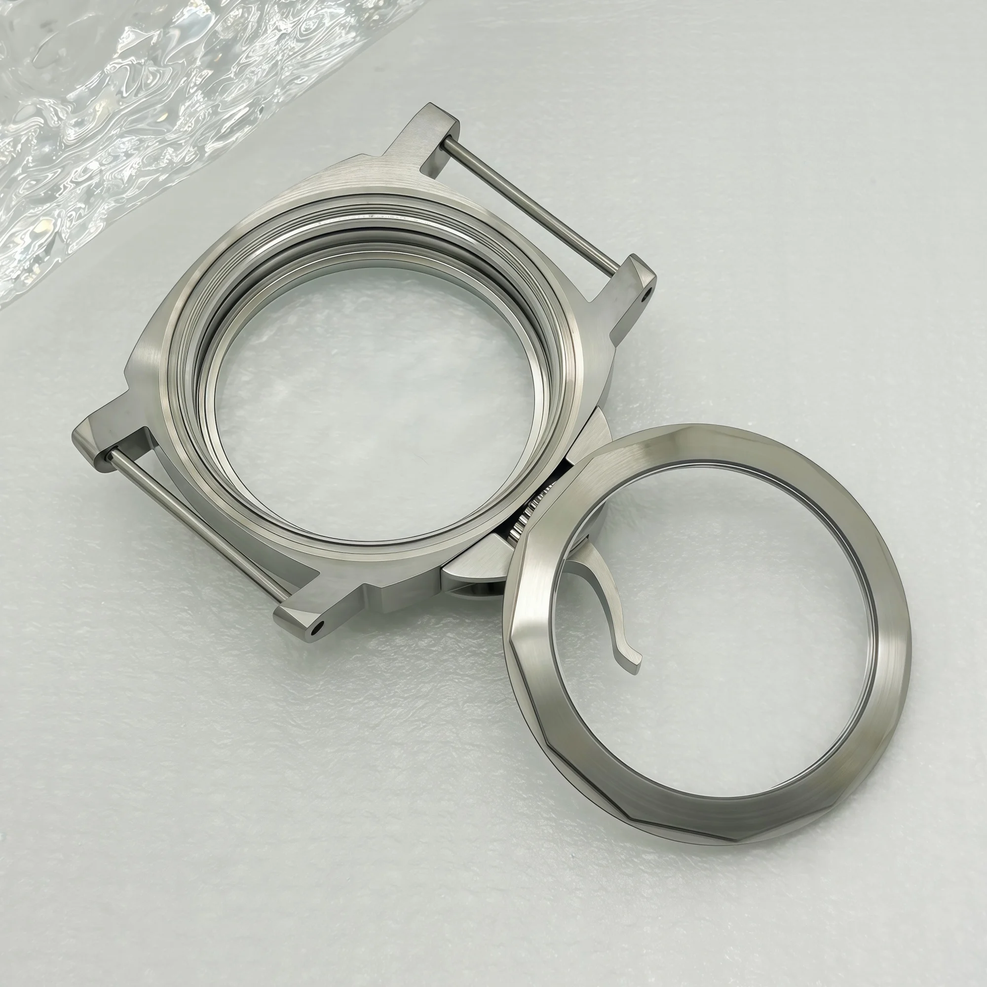 316L Stainless Steel Brushed Finish Case 44MM Suitable for ETA6497/6498/ST3600 Automatic Movements Fits 34.5mm Dial 24mm Strap