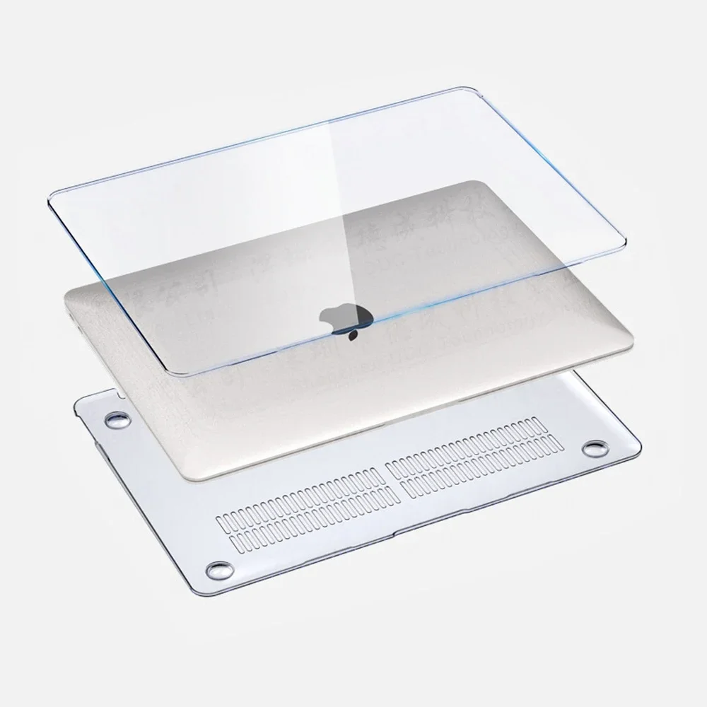 Kristalheldere laptophoes voor Macbook Air 13.6 M4 15 M3 harde hoes voor Mac Book Neo 2026 Pro 13 M1 M2 14 16 hoes accessoires