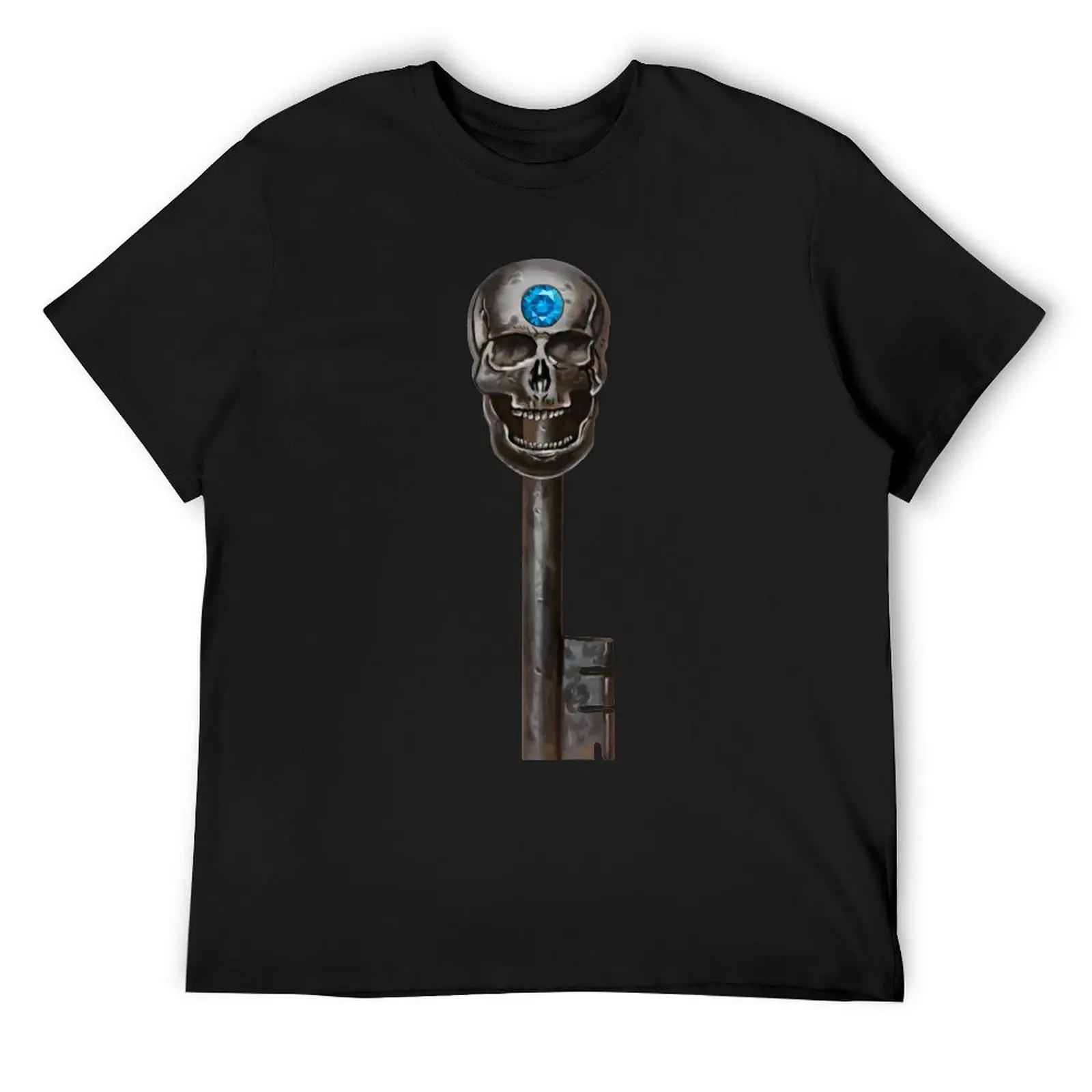 

Key of Mundos T-Shirt graphic t shirt vintage blue archive summer top mens workout shirts