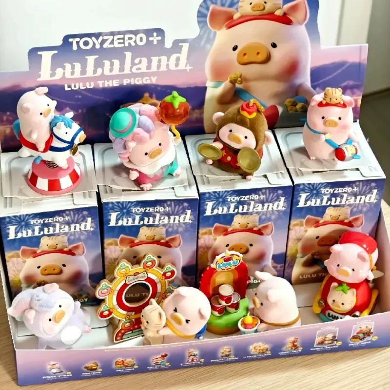 

Toyzero Lulu Pig Blind Box Lululand Amusement Park Series Collectible Figurine Desktop Ornament Trendy Toy Gift For Collectors