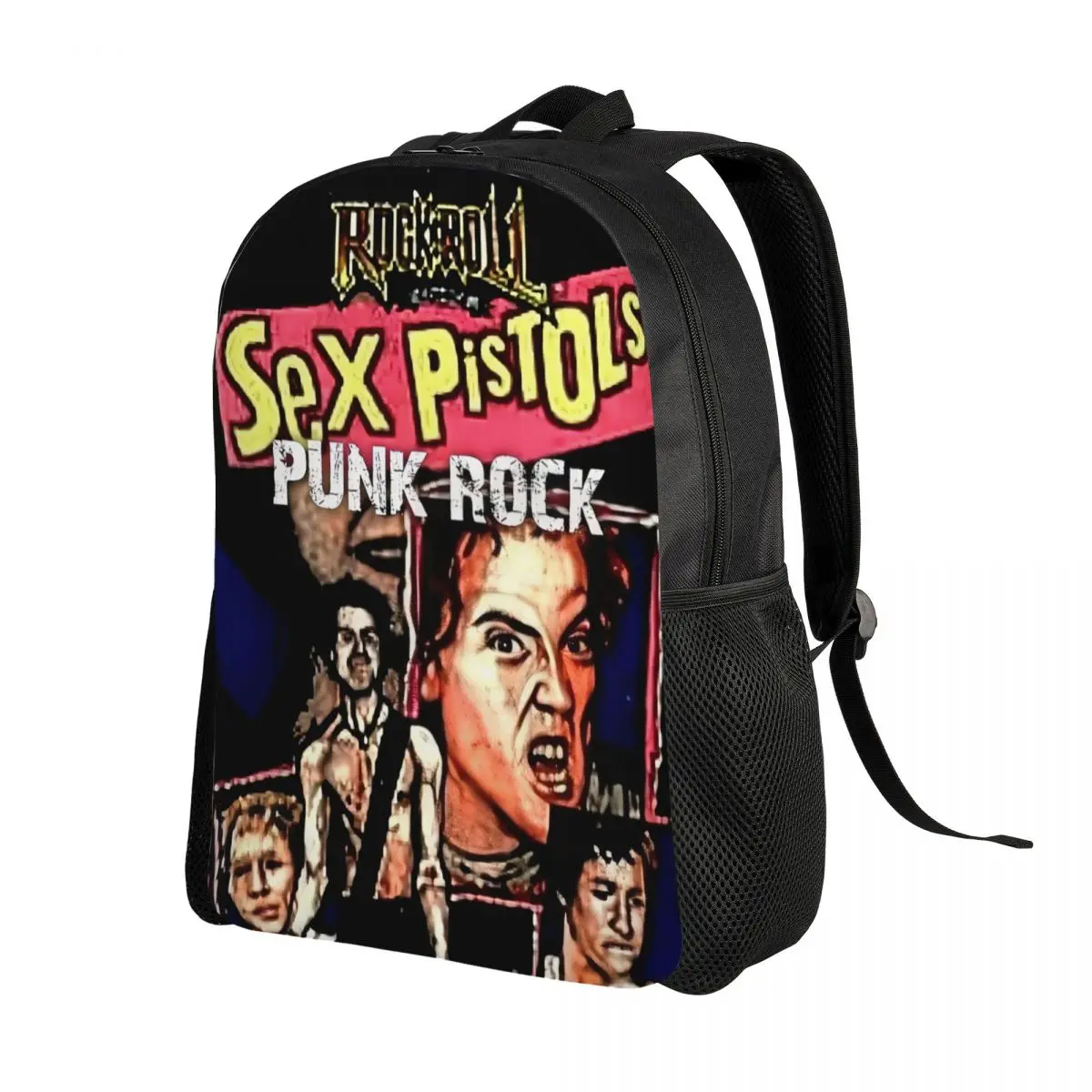 Sex Pistols Backpacks for Men Women Water Resistant School College Heavy Metal Rock Band Bag Printing Bookbags