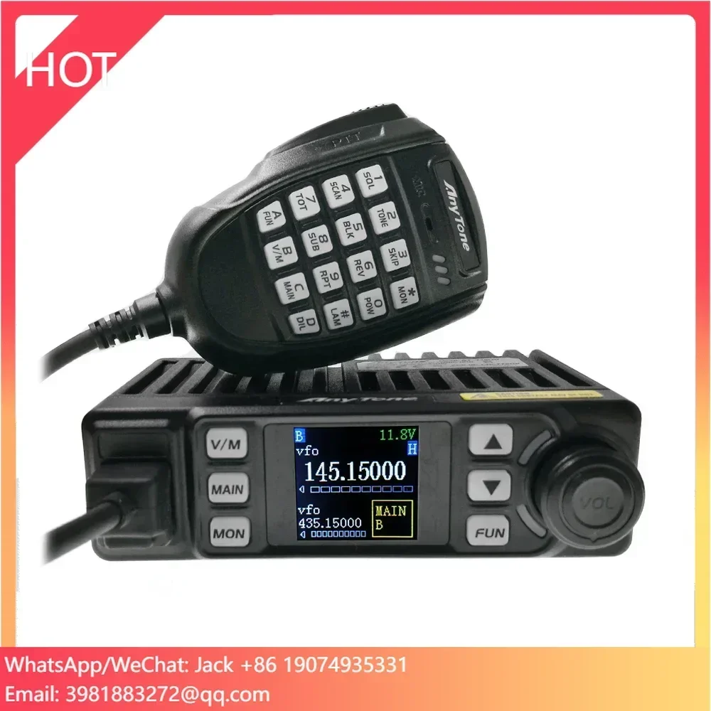 AnyTone Mobile Radio AT-779 UV Long Range Transceiver 15W Dual Band Mini Scanning Receiver Anytone At-779