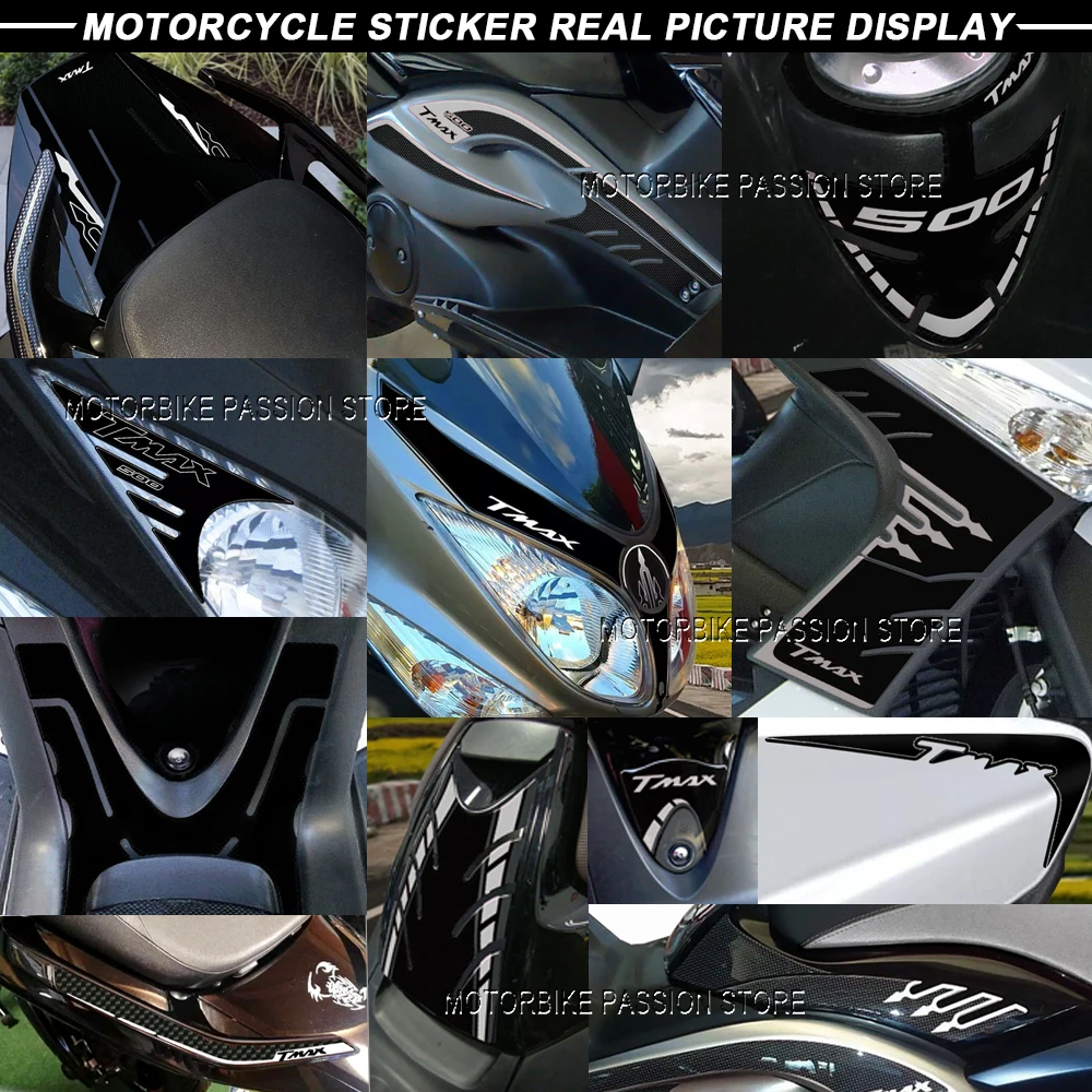 For yamaha tmax 500 T MAX 2008 2011 Fuel Tank Pad kit protection Sticker 3D Tank pad Stickers Oil Gas Protector Cover Decoration
