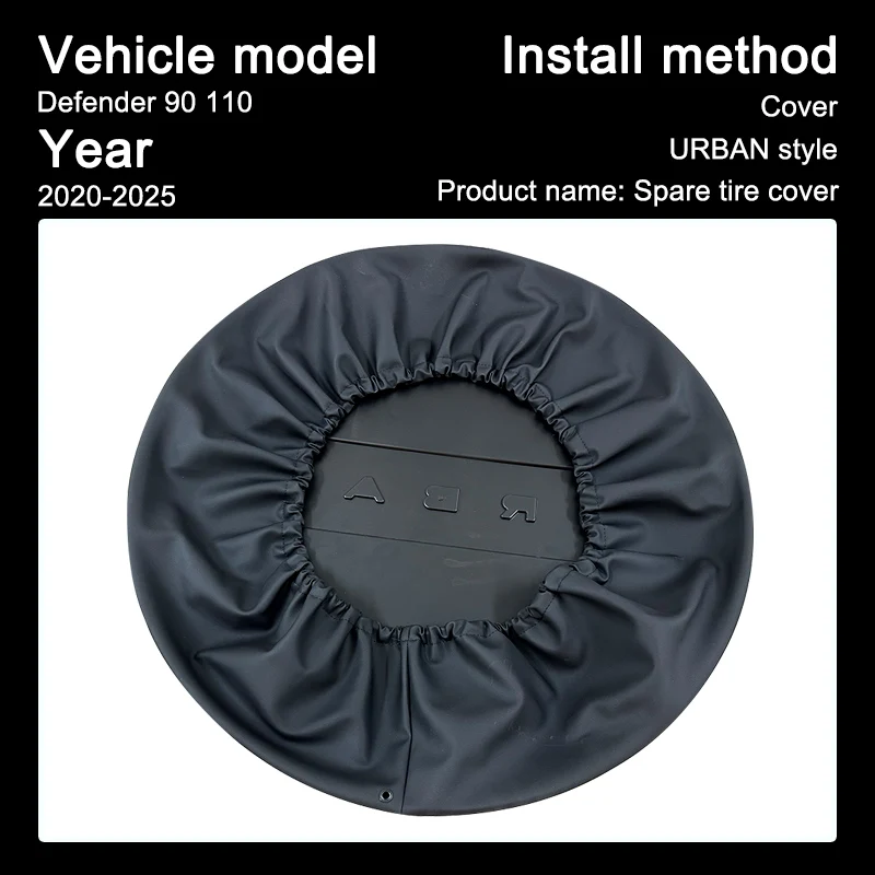 Urban style Spare tire cover for Land Rover Defender 90 110 130 2020-2026 Spare tire cover Suitable for 18-22 inches