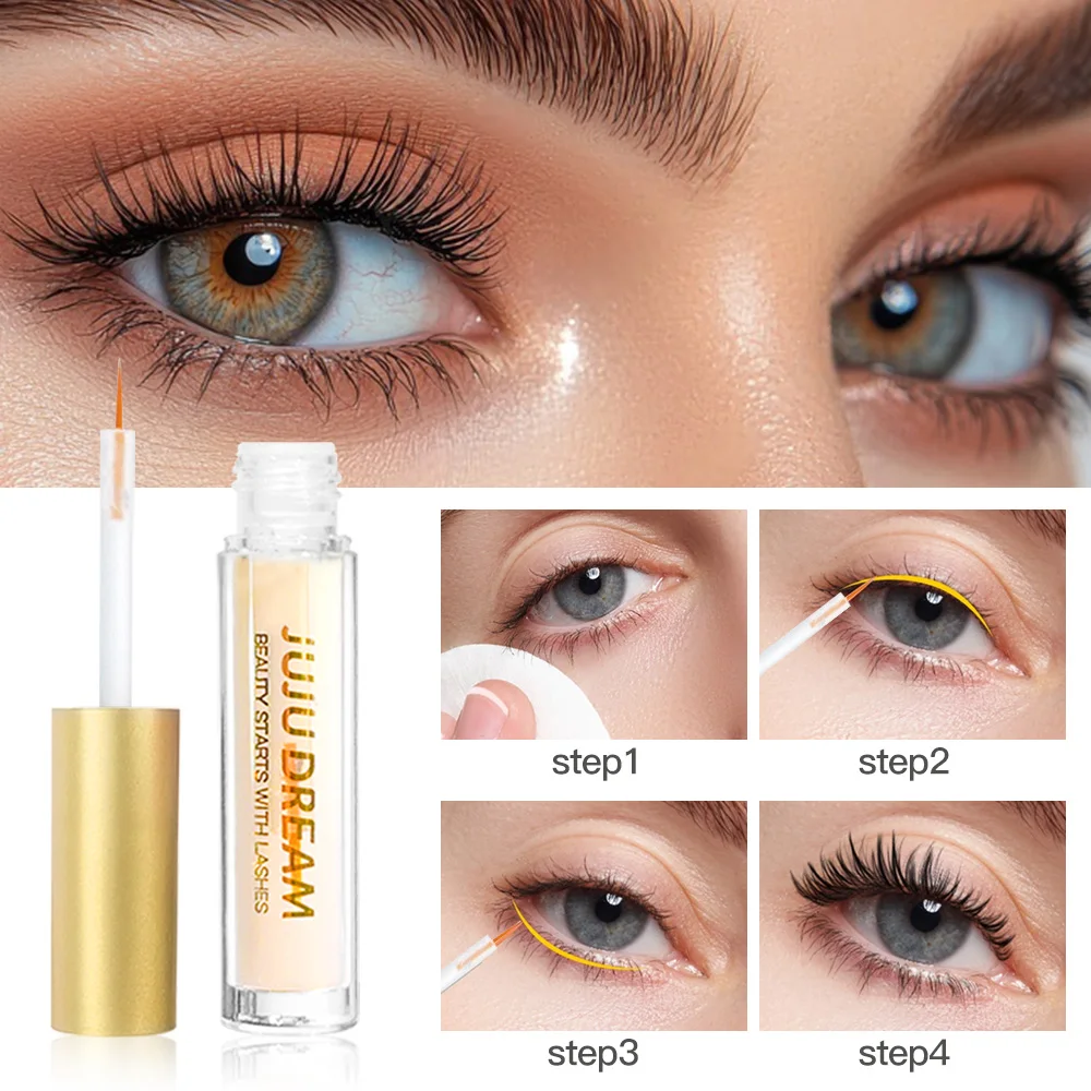 내추럴 덴스 아이래쉬 에센스 - 속눈썹을 풍성하고 컬링하는 영양 공급 포뮬러, 아이 메이크업 젤 마스카라