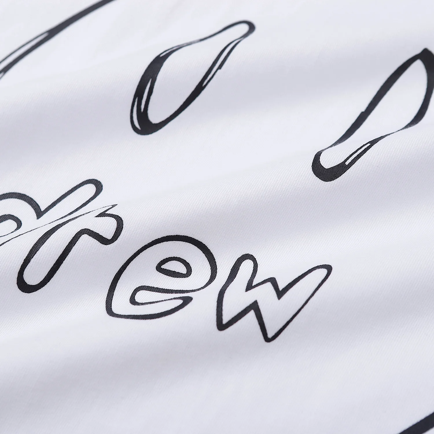 Drew House Sketch Line Smiley Face T-shirt Men Women Oversized Cotton Short Sleeve Tee Streetwear Couple T Shirts