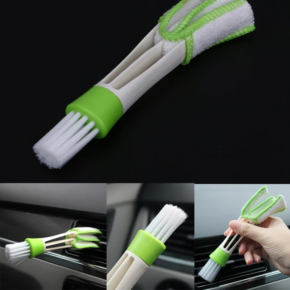 Car Air Conditioner Vent Brush Microfibre Car Grille Cleaner Auto Detailing Blinds Duster Car Cleaning Brush Interior Accessorie