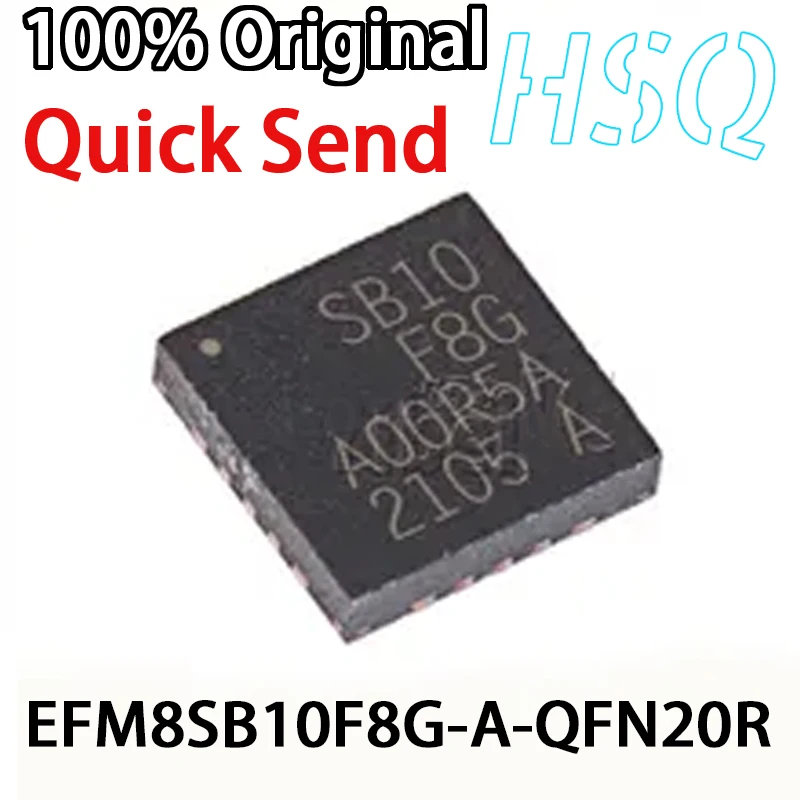 1PCS EFM8SB10F8G-A-QFN20R SB10F8G QFN20 Packaged 8-bit MCU Chip