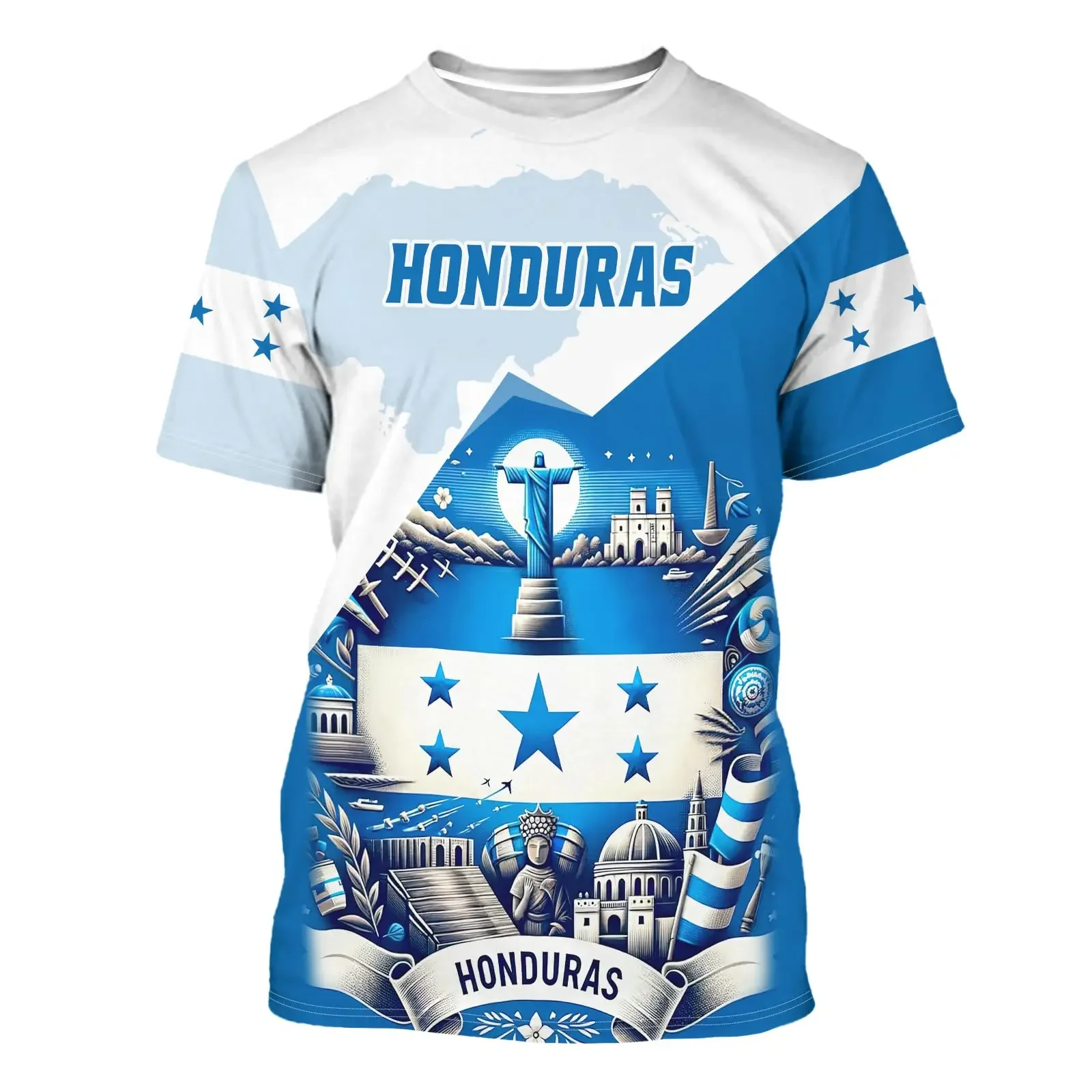 Men's and Women's Flag Shirts and Jerseys, Short Sleeved Shirts with 3D Silk Imprints, Informal Tops, Clothes Suitable for Both